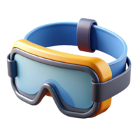 3D Render Snow Goggles Illustration png