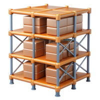 3D Render of Warehouse Racking System png