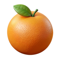 3D Render of a Juicy Orange png