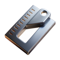 3D Render of Metal Device with Scale png