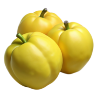 3D Render Yellow Peppers png
