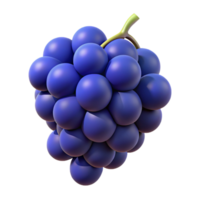 3D Render of a Grape Bunch png