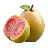 3D Render of Guava Fruit png