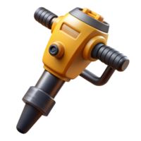 3D Model Yellow and Gray Demolition Hammer png