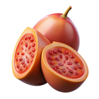 3D Render of Two Halved Tree Tomatos png