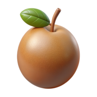 3D Render of a Ripe Pear png
