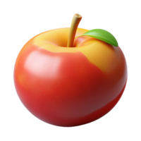 vermelho maçã 3d render png