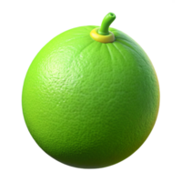 3D Render of a Lime Fruit png