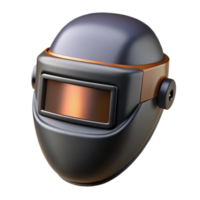3D Render Welder Helmet Gray Copper png
