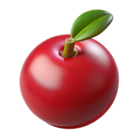 vermelho maçã 3d render png