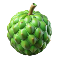 3D Render of a Green Tropical Fruit png