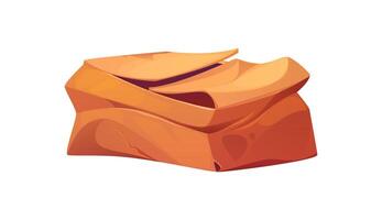 Damaged and crumpled broken delivery cardboard box vector
