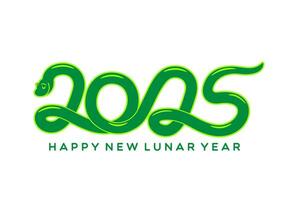 2025 Chinese lunar new year snake reptile animal vector