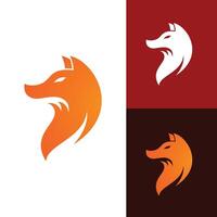 A simple yet elegant design featuring a fox's head in profile vector