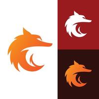 A playful and stylized version of a fox. vector
