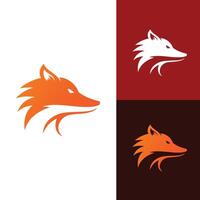 A fox silhouette with flowing lines and a sense of mystery vector