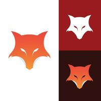 A simple yet striking silhouette of a fox. vector