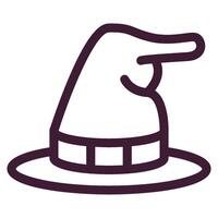 hat simple icon vector