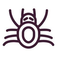 spider icon line vector