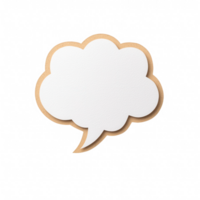 Stylish speech bubble design for text and message display in creative projects. png