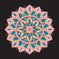 ornamental round ornament. for artwork, meditation, and creative projects vector