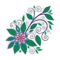 Floral design element. floral-inspired mandala designs that merge intricate patterns with the beauty of nature. vector