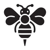 Adorable Bee Silhouette Illustration for Honey and Nature Themes vector