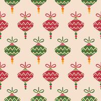 Chinese Ornaments, lantern of green red on beige background. Seamless pattern. vector