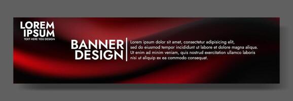 Elegant Red Black Backgrond Template Website Advertisement vector