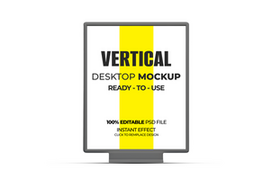 free Professional Desktop Mockup with User-Friendly Features psd