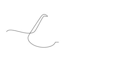 Oval glasses, sunglasses, online artistic animation in continuous line in minimalism, continuous contour movement, drawing of lines in 4k video