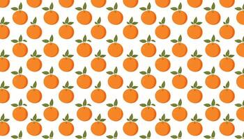 Seamless pattern with oranges on white background. illustration. vector