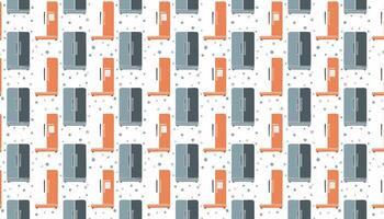 Seamless pattern with different fridge. illustration in flat style vector