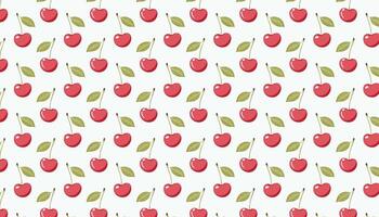 Seamless pattern with cherry. background with cherries. vector