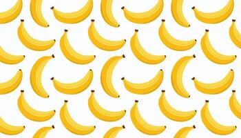 Bananas seamless pattern on white background. illustration for your design vector