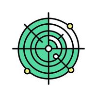 Radar icon isolated on white background for your web and mobile app design, Radar logo concept vector