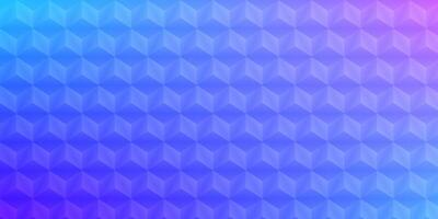 colorful gradient background with transparent cube shape pattern vector