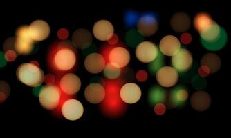 colorful light particles bokeh effect background vector