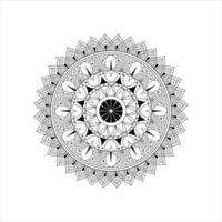 Outline Mandala for coloring book. vector