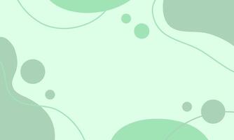 Abstract green wave background with minimalist shapes vector