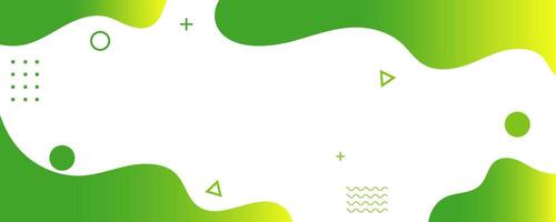 abstract green and yellow background with waves vector