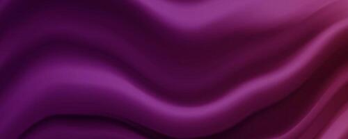 realistic purple and red silk background with waves vector