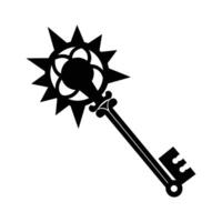 The key silhouette art vector