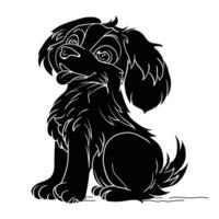 Hand drawing style of dog vector