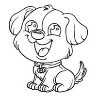 Hand drawing style of dog vector