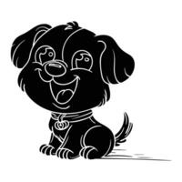 Hand drawing style of dog vector