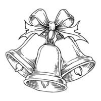 Hand drawing style of jingle bells vector