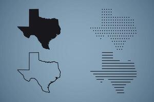 Texas State Hand Drawn Outline Map of USA vector