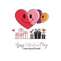 Made For Each Other -Valentine's Graphics vector
