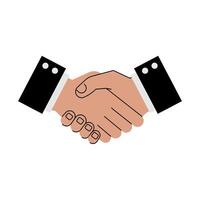 Handshake Pose Illustration vector